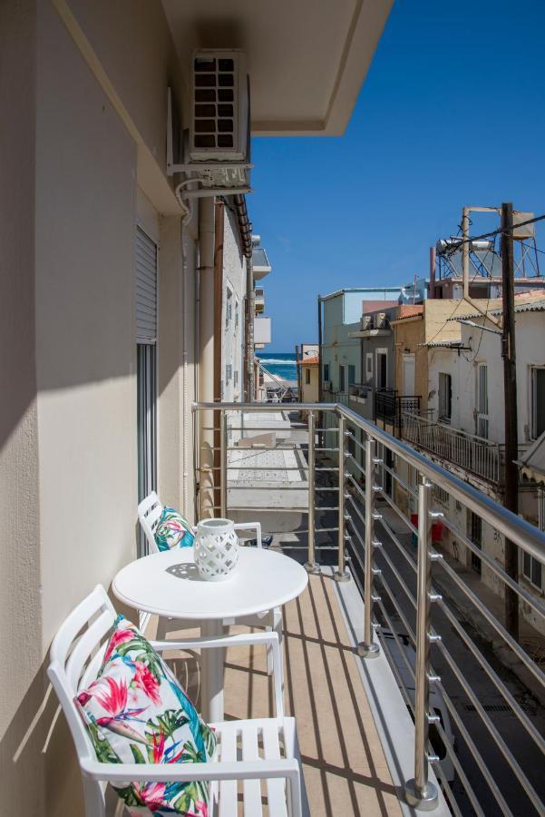 Center Manolia Dream 1 Bedroom Apartment 100M Away From The Beach 하니아 외부 사진