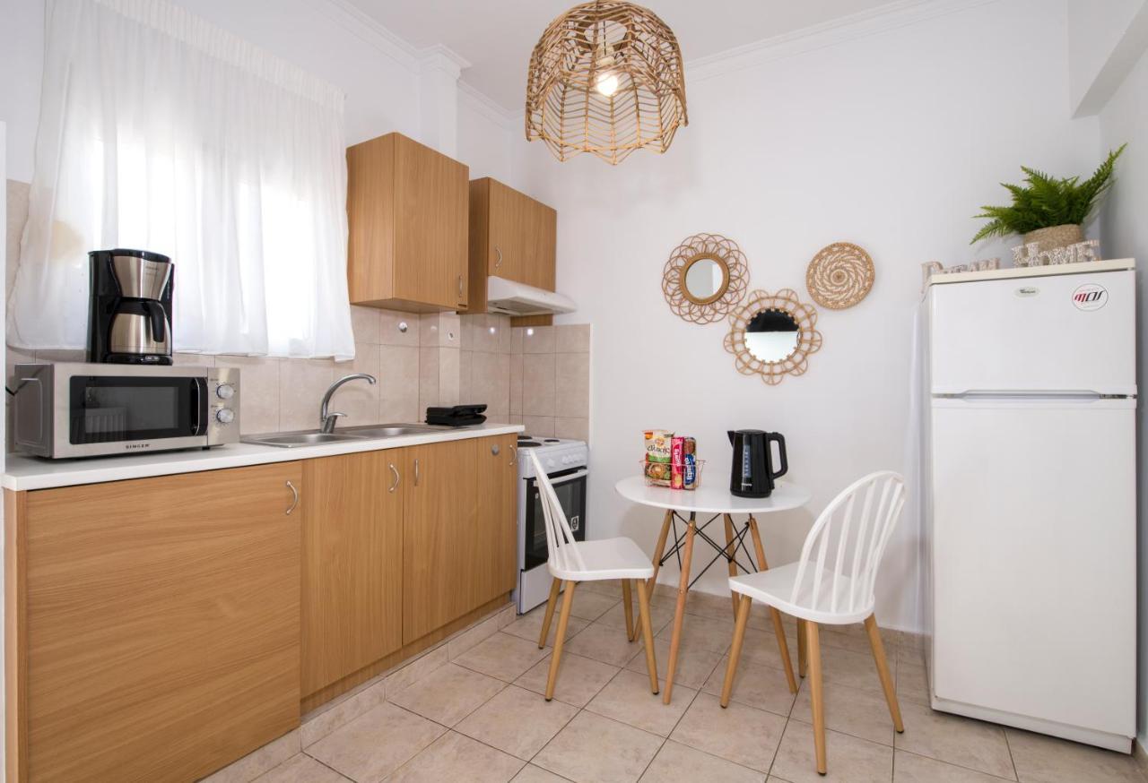 Center Manolia Dream 1 Bedroom Apartment 100M Away From The Beach 하니아 외부 사진